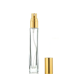Botella de vidrio dorado Elfenstall 10 ml, resistente y sin fugas.