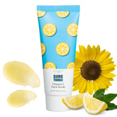 Elizabeth Mott Sure Thing exfoliante facial frente del envase para limpieza de poros profunda