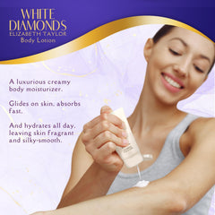Elizabeth Taylor White Diamonds perfume splash delivers a quick, elegant scent touch.