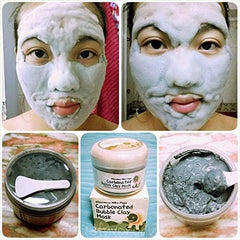 Elizavecca Milky Piggy, aplicación de mascarilla burbujeante, posible ritual de cuidado para piel limpia.