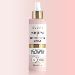 ELLA BELLA protector térmico todo-en-1 para cabello: protege al peinar con calor.