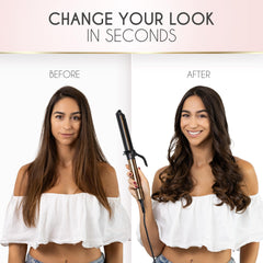 Tecnología cerámica infrarroja de Ella Bella cuida el cabello al peinar.