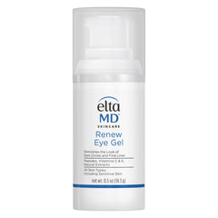 EltaMD Renew Eye Gel, botella con bomba para aplicación diaria.