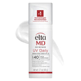 EltaMD UV Daily SPF 40, botella con dispensador, hidrata y protege la piel diariamente.