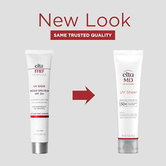 Aplicación rápida de EltaMD UV Sheer en el rostro para uso diario.