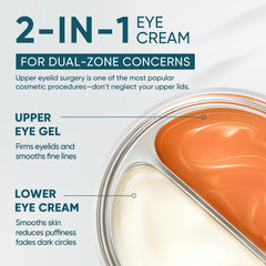 Elvira crema ojos dual, textura gel crema suave y ligera