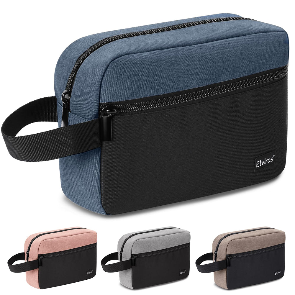 Elviros bolsa de higiene colgante en el baño, ideal para mantener productos al alcance.