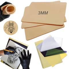 Emalla práctica de piel para tatuaje 3mm, ideal para practicar líneas y sombras.