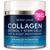 Ember Cloud crema facial de colágeno con células madre para piel nutrida.