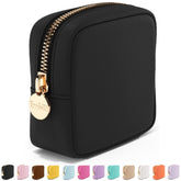 Embla trousse maquillage voyage noir, extérieur élégant et rangement rapide en déplacement.