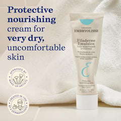 Filaderme Emulsion, textura suave lista para aplicar en la piel.