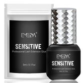EMEDA adhesivo para extensiones de pestañas, frasco negro de 5ml, uso profesional.