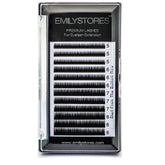 EMILYSTORES extensión inferior de pestañas, curva J, 0.10 mm, 5 mm, para look natural diario.