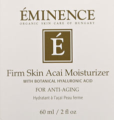 Eminence Acai y Vitamina C: ingredientes clave para brillo suave.