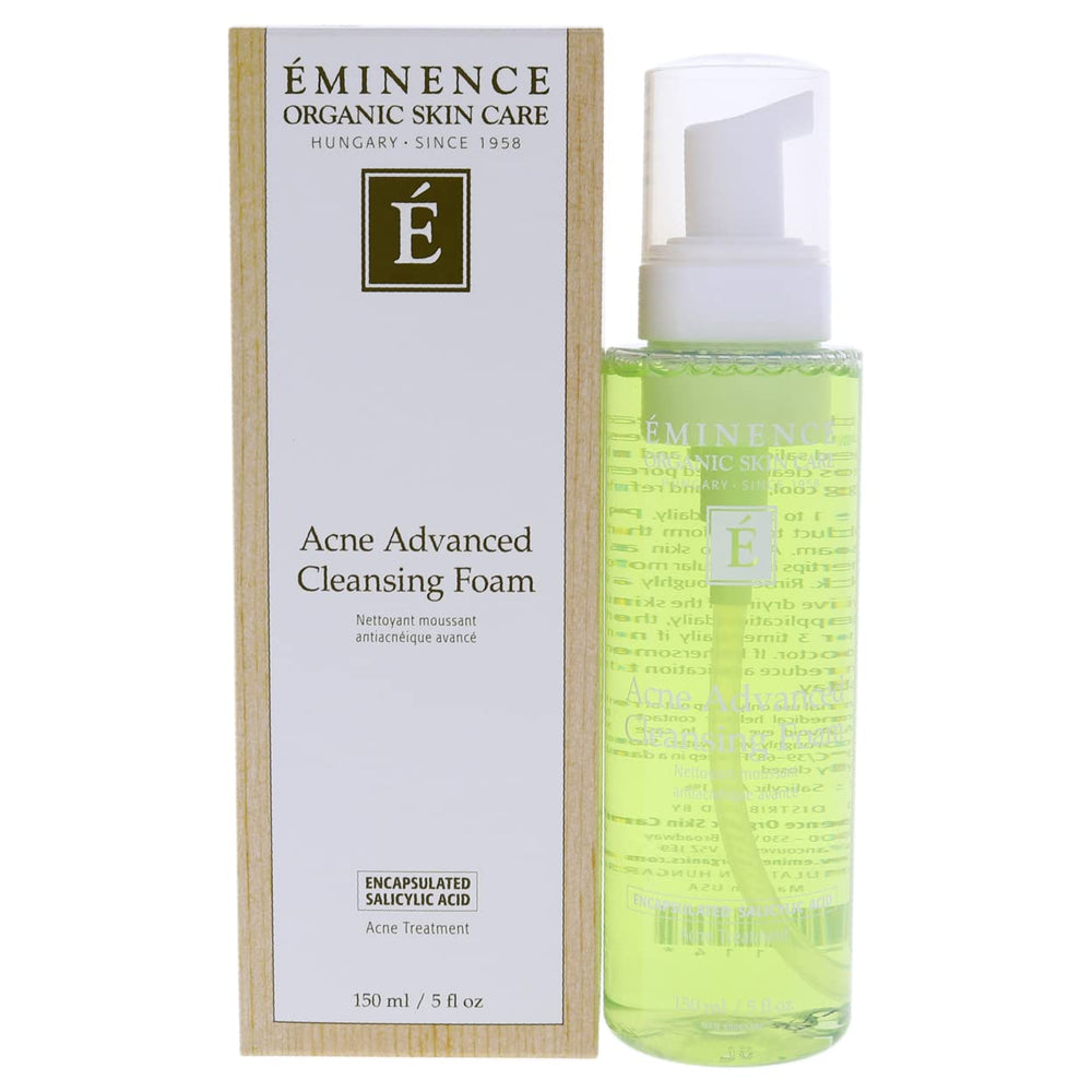 Eminence Acne Advanced: botella del limpiador en espuma para uso diario y poros limpios