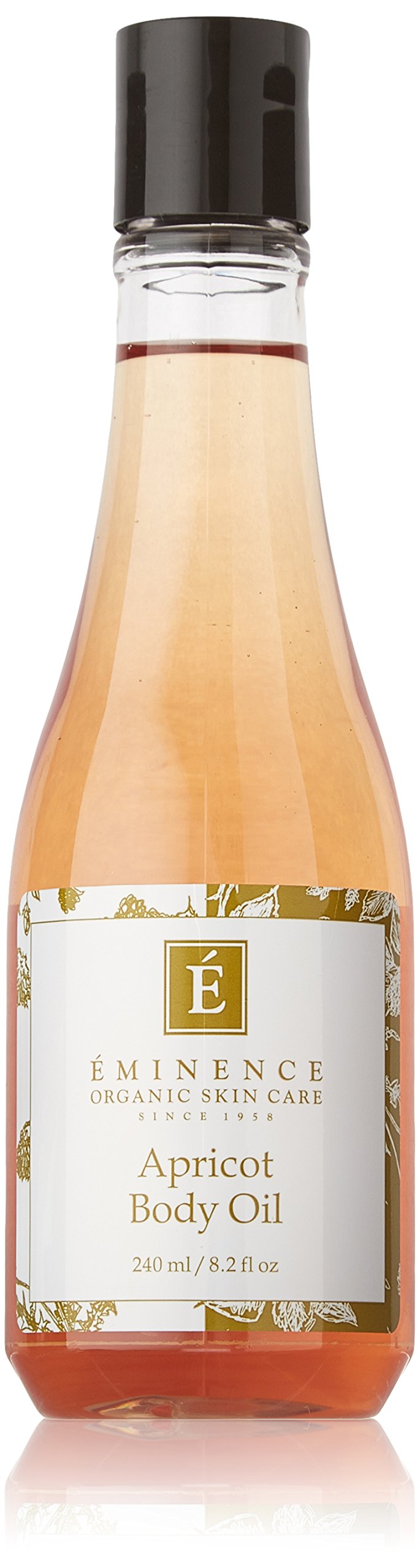 Eminence huile corporelle abricot, bouteille élégante prête pour l'hydratation.