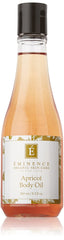 Eminence huile corporelle abricot, bouteille élégante prête pour l'hydratation.