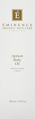 Eminence huile abricot, texture satinée qui glisse sur la peau.