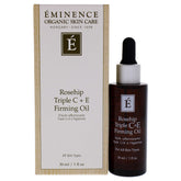 Eminence huile Rosehip Triple C+E, bouteille 1oz, hydratation durable pour peau mature.