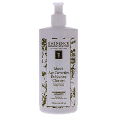 Eminence Monoi Age Corrective, nettoyant exfoliant en bouteille, purifie les pores et laisse la peau douce.