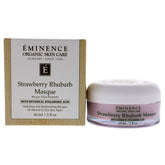 Mascarilla Eminence Orgánico Fresa-Ruibarbo, textura cremosa para hidratación profunda.