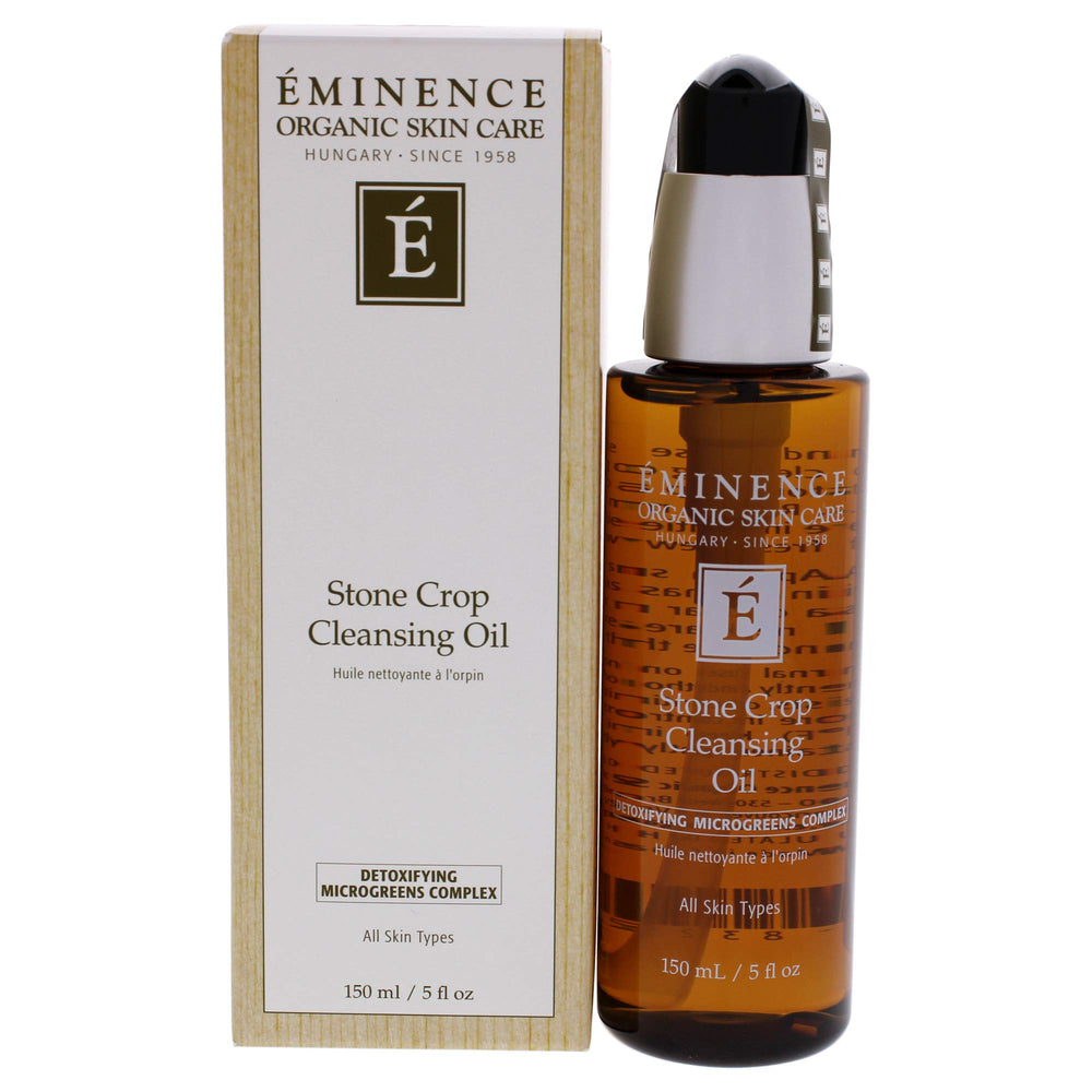 Eminence Stone Crop en botella, limpiador que elimina maquillaje con suavidad.