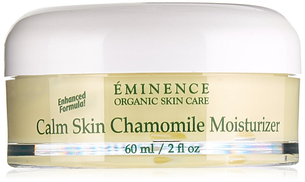 Eminence Vitaskin Calm Skin con manzanilla en frasco para piel calmada.