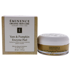 Eminence Yam and Pumpkin Enzyme Peel vertido del frasco para uso suave.