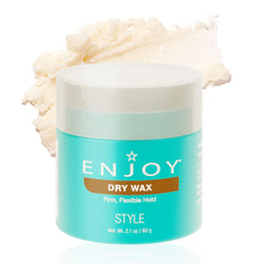 Enjoy Dry Wax empaque de botella, ideal para llevar y retoques rápidos.
