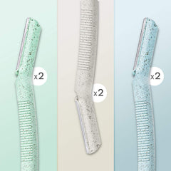 ENNVA Dermaplane Razor mango ergonómico: agarre estable durante la depilación.