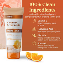 Pot du gommage Envy avec texture orangée naturelle