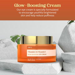 Envy ingredientes Vitamina C y Vitamina E, cuidado antioxidante para la mirada.