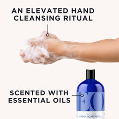 EO French Lavender essential oil close-up highlighting calming aroma.