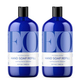 EO French Lavender hand soap refill bottles; ideal for easy refills and waste reduction.