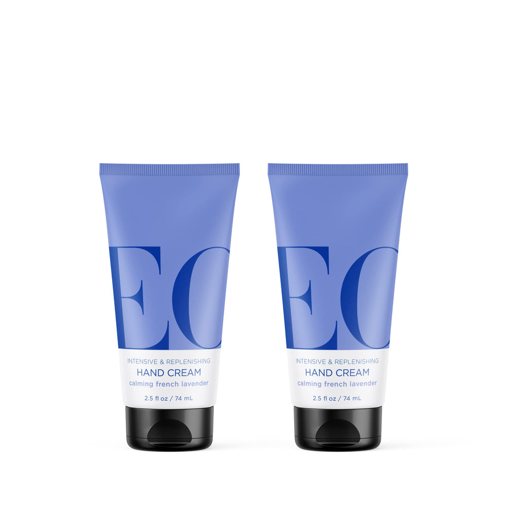 EO Hand Cream French Lavender bottle shows deep hydration for dry hands