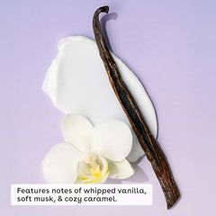 eos Cashmere hidratación de 72 horas para piel calmada.