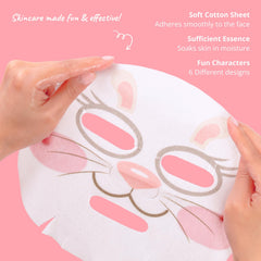 Epielle tiger mask with citrus and green tea for calm restoration.