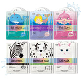 Epielle Wave & Wild zebra mask for hydration and a playful at-home spa moment.