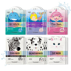 Epielle Wave & Wild zebra mask for hydration and a playful at-home spa moment.