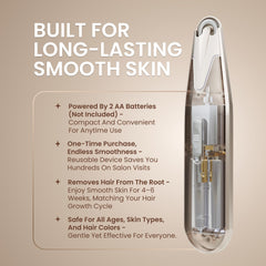 Epilady Esthetic Pearl uso en labio superior y mejillas con suavidad.
