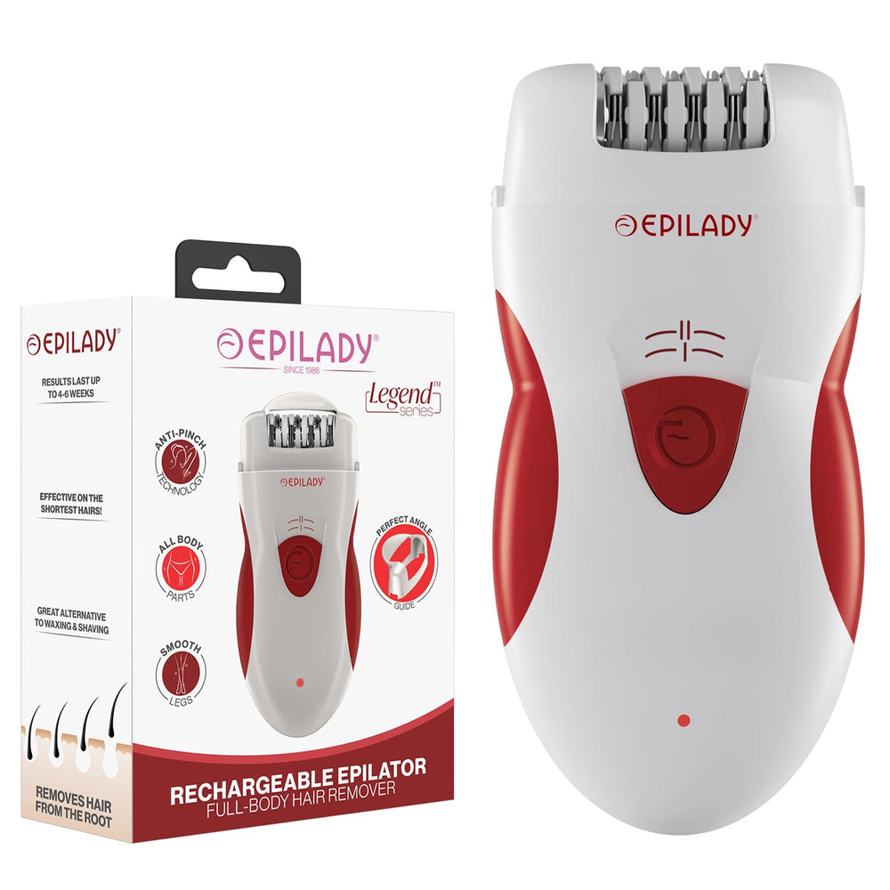 Epilady Legend 4 en mano, depilación inalámbrica para mayor libertad.