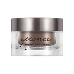 Crema de renovación facial Epionce, bote, hidratación profunda para piel seca y sensible.
