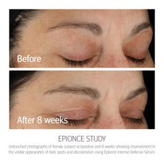 Textura cremosa de Epionce Intense Defense Serum que se absorbe fácilmente.