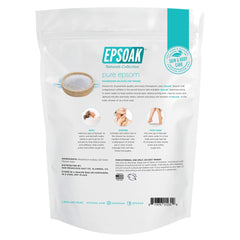 Epsoak Sal Epsom sin aroma, baños tranquilos y relajantes.