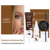 Eqimznv kit coloracion pestanas cejas, empaque compacto para uso diario.