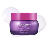 EQQUALBERRY crema bakuchiol plump con cápsulas dobles para firmeza y absorción óptima