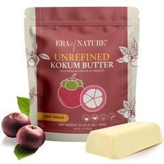 Era of Nature Manteca Kokum cruda en envase de 16 oz para mezclar