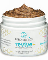 Era Organics Manuka Exfoliante: textura granular suave para renovar la piel.