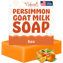Erbaid Jabón Persimmon, barra para olor corporal que neutraliza olores con suavidad