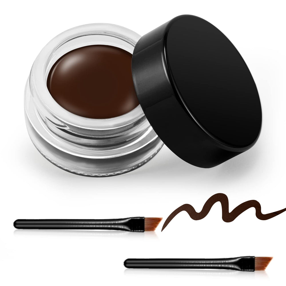 Delineador gel marrón Erinde: empaque compacto para llevar y definir ojos.